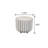 5.13" Ceramic Rib Footed Candle (20oz)