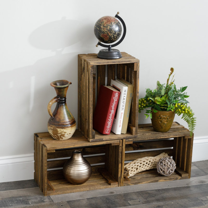 Loon Peak® Solid Wood Decorative Bin, 8" H x 9.5" W x 15" D, 1