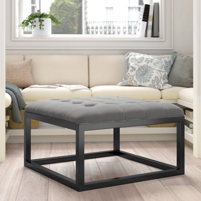 Aairah 72cm Wide Tufted Square Cocktail Ottoman