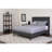 Aluino Panel Tufted Platform Bed and Memory Foam Pocket Spring Mattress-727385607-727385603