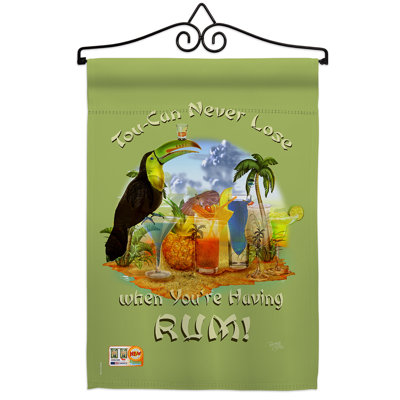 Double Sided 18.5'' H x 13'' W Polyester Flag Set