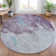 Machine Washable Indoor/Outdoor Xhevrie Lavender Rug