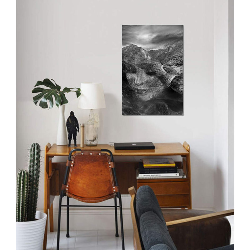 «Mountain», impression sur toile, H 12 po x l 8 po x P 0,75 po, Pas de tapis, Toile tendue