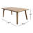 Aniston Rectangular Teak Patio Dining Table
