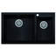 33.88'' L Double Bowl Granite Kitchen Sink-20524774