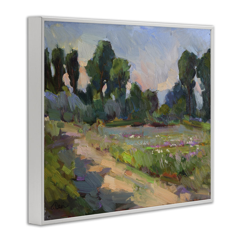 Idaho Spring Tree Grove, art de la giclée encadrée par Alexi Fine, Estampe numérique encadrée blanc bord de mer