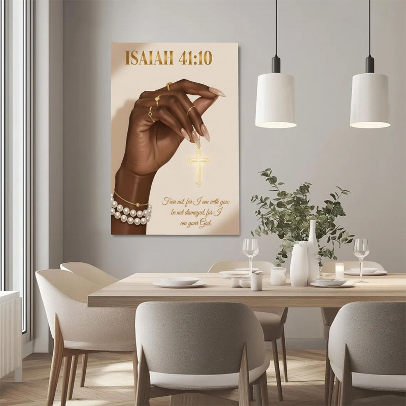 Art mural sur toile encadré en 2 dimensions, versets bibliques, croix, pendentifs en croix, impression d'art sur toile de style art mural, décoration murale, cadeau idéal, prêt à accrocher