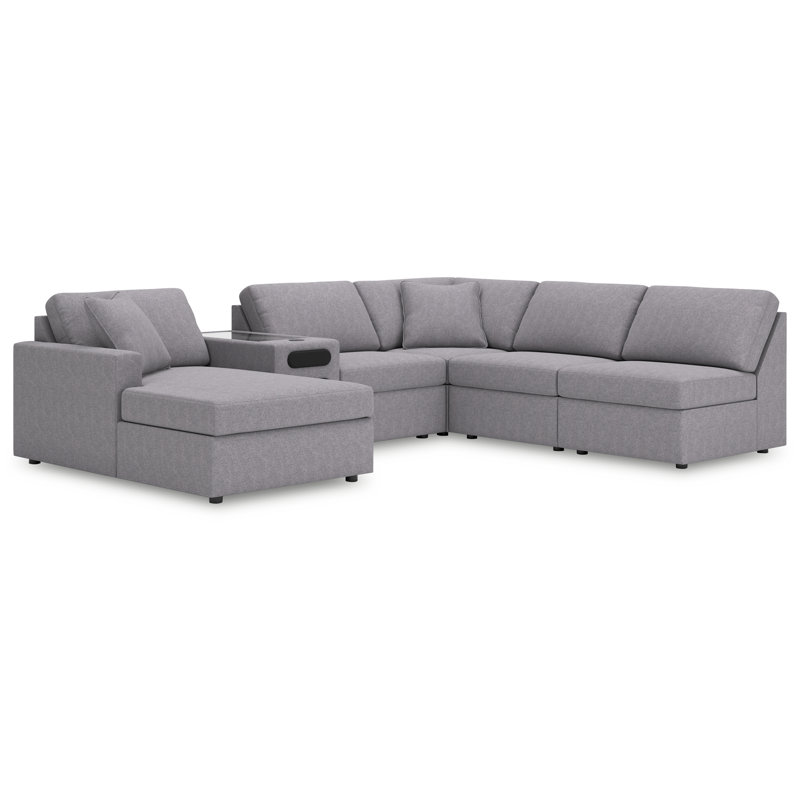 Canapé modulaire 6 pièces avec méridienne Modmax, Orienté à gauche (vu de face)