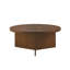 1 table basse ronde brun clair PCS