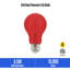 Ampoule à filament omnidirectionnel A19 4,5 W 4,5 W (équivalent à 40 W) rose, paquet de 2 (E26), paquet de 2-134877176-134877180
