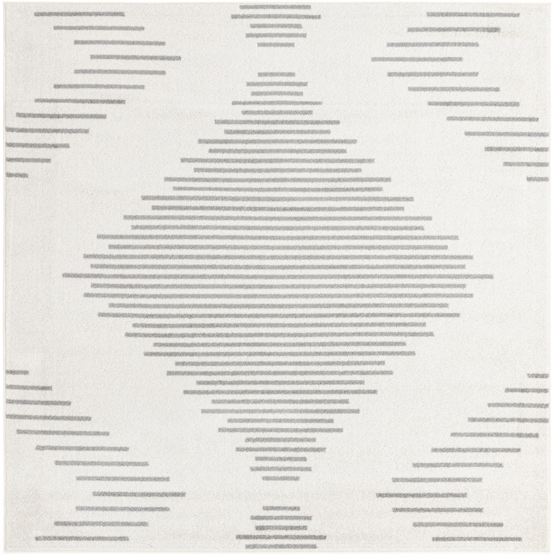 Laidy Striped Indoor Rug, Square 7'