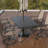Weather-Resistant Outdoor Metal Dining Table