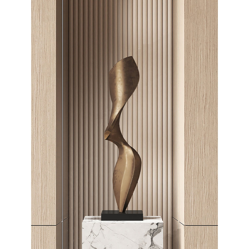 Modern Minimalist Resin Marble Base Abstract Decorative Item