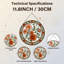 Panneau de vitrail à motif floral-1611826883