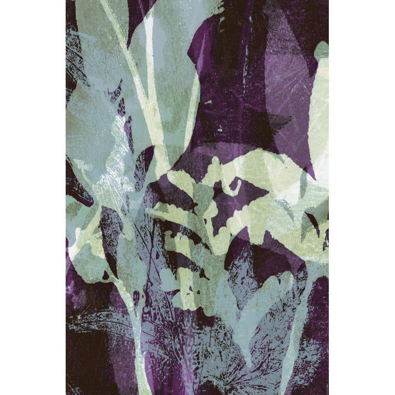 Reproduction de peinture sur toile Erfrried Frond Fresco I par Victoria Barnes, H 18 po x l 12 po