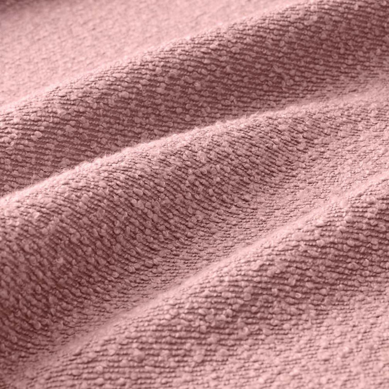 Repose-pieds capitonné Boucle, Rose