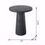 Table d'appoint ronde avec base piédestal