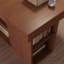 Bureaux rectangulaires en bois massif 78,74 "noyer-108073899