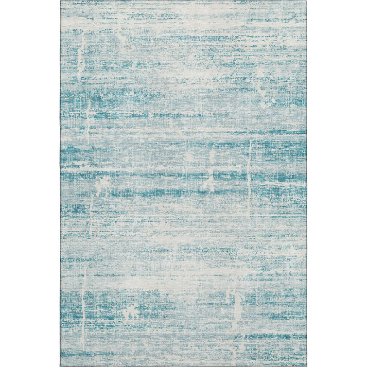 Premium Machine Washable Gerardo Teal Rug