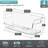 Sorbus Stackable Storage Bins Open Front, Clear Stackable Storage Bins, Pantry Bins for Storage and Organization, Acrylic Stackable Bins for Kitchen, Clear Pantry Organizer Bins (Small Narrow), Set of 4-125098825