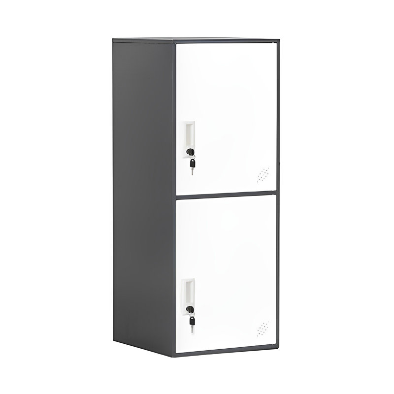 2 Door Vertical Stackable Storage Cabinet With Lock,anti-failing Device, Metal Lcoker,organizer For Office, Home, Gym, School,employee