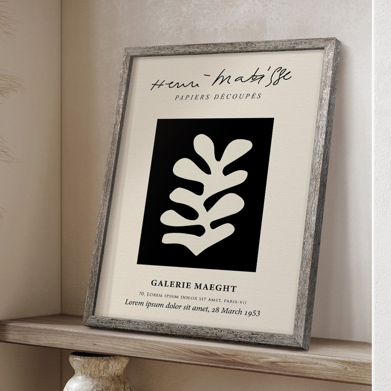 Matisse CL, reproduction d'art encadrée - Bois massif, H 30 po x l 24 po