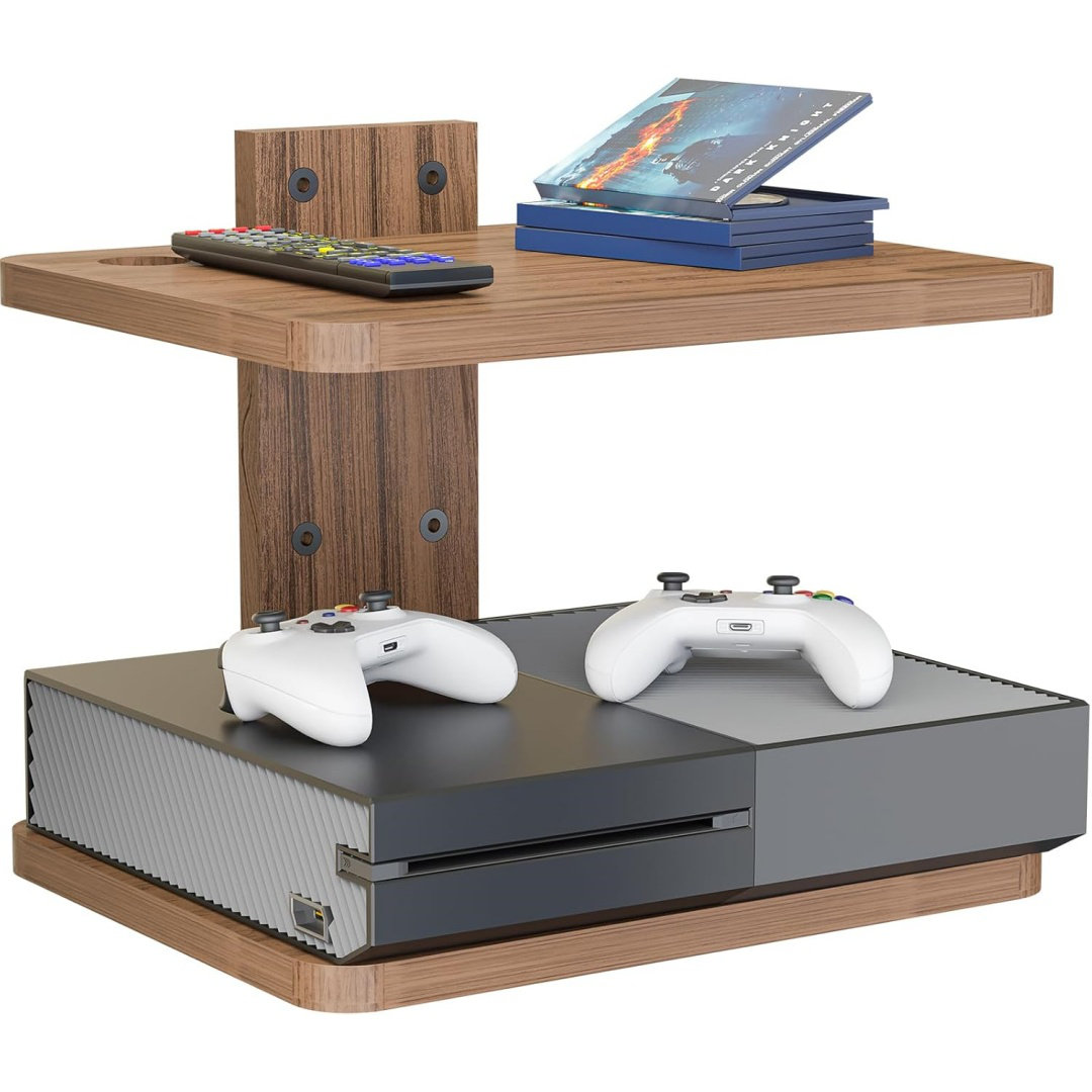 George Oliver Floating TV Shelf, Projector Shelf Holds Up To 22Lbs ...