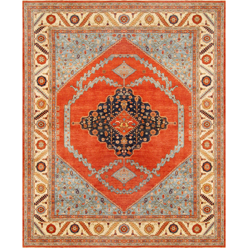 One-of-a-Kind 12'1" X 15'1" 2010s Wool Area Rug in