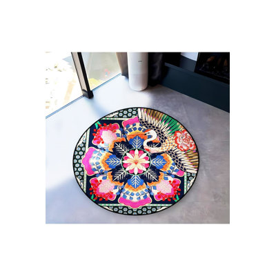 Tapis décoratif lavable à la machine