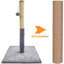 Poteau à griffes de remplacement en sisal, 2 pièces de poteau à griffes M8 de 15,7 po pour pièces de rénovation, avec vis incluses-2029547327