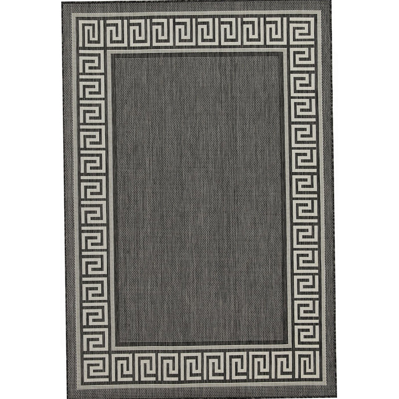 Tapis intérieur / extérieur anthracite Sunshine, Rectangle 5 pi 3 po x 7 pi 3 po