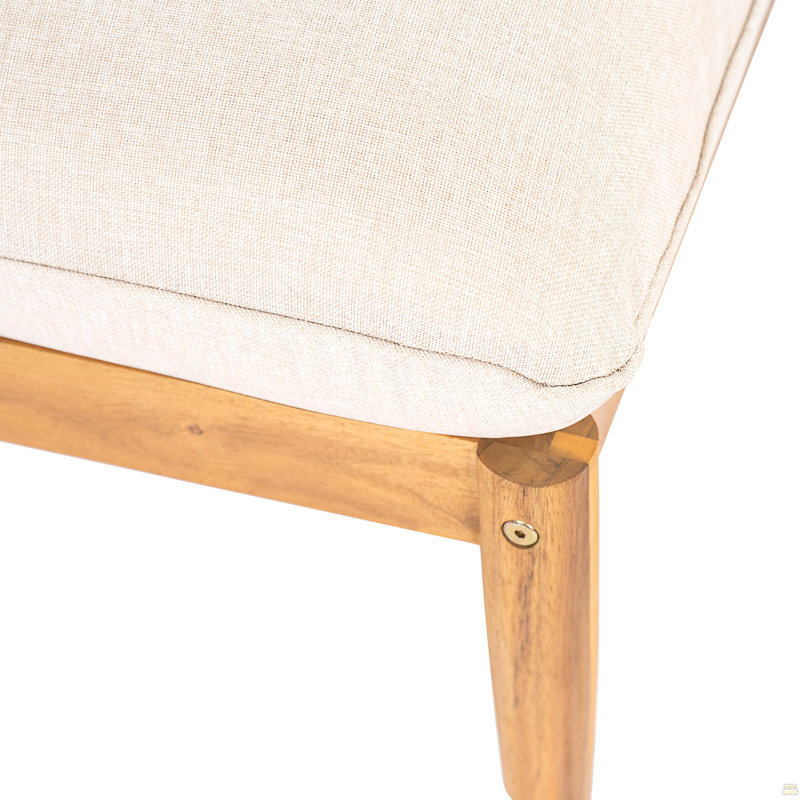 Repose-pieds d'extérieur en bois d'acacia