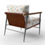 Chaise abstraite rembourrée - Fauteuil Boho Petals-509466128