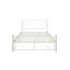Lit double en métal avec finition blanche, style moderne et robuste, structure solide pour la durabilité, stabilité silencieuse, assemblage facile, aucun sommier tapissier, convient aux matelas de 8 pouces et plus, capacité de poids de 600 lb