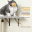 Ensemble de 4 tablettes murales pour chat, gris clair