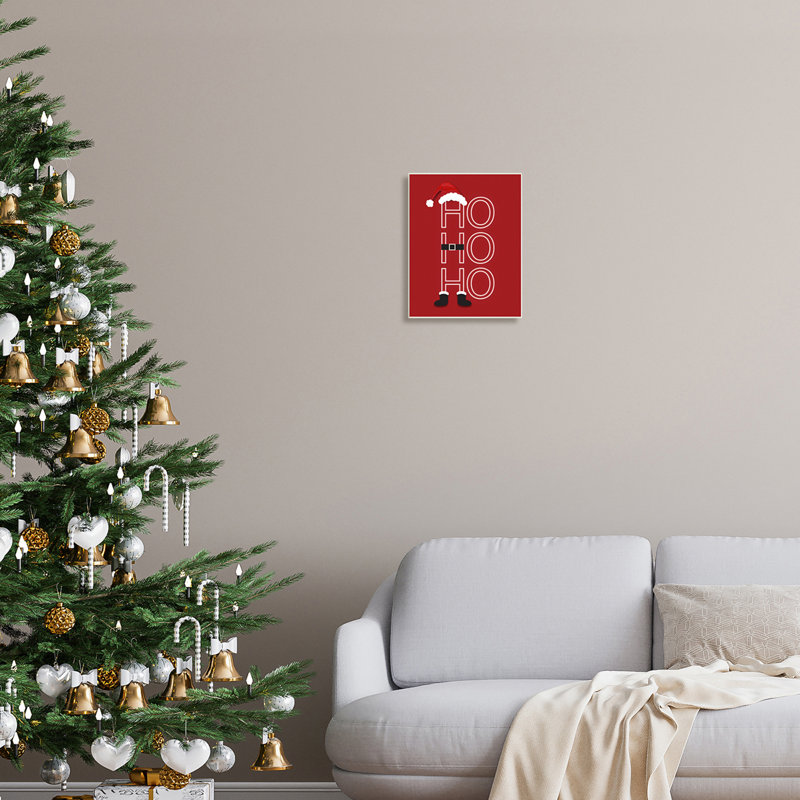 Ho, Ho, Ho, H 15 po x l 10 po x P 0,5 po, Plaque murale