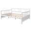 Lit de jour pleine grandeur avec pieds de soutien, canapé-lit convertible pour le confort et la durabilité, parfait pour tout décor.-93286983