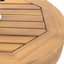 Base de parasol 17,51 po x 17 po, 30 lb, bois, acier inoxydable, béton, finition design