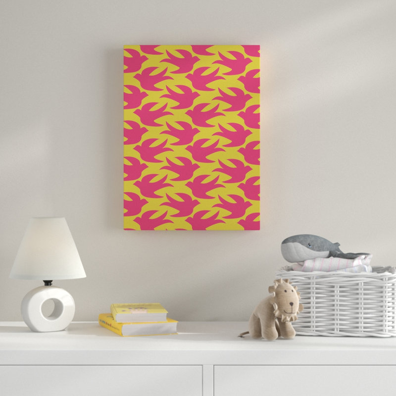 « flight & floral », art sur toile, H 19 po x l 14 po x P 2 po