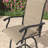 3 Pieces Patio Bar Set with Square Bar Table and 2 Textilene Swivel Bar Chairs