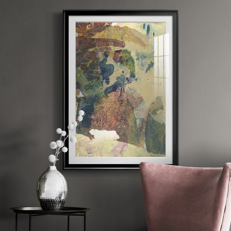 Monet's Landscape II - reproduction de cadre photo, H 36,5 po x l 26,5 po x P 1 po, Cadre noir