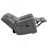 Encino Grey Upholstered Padded Arm Glider Recliner