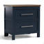 1Pc Nightstand Two Tone Design English Dovetail Drawers-65780559