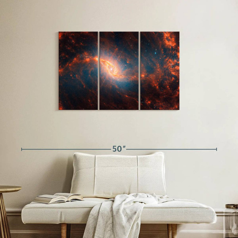 Oberle Webb et Hubble - Galaxie spirale NCL 1365, H 24 po x l 38 po
