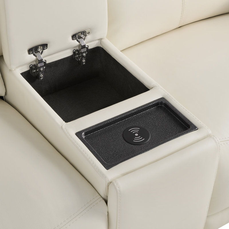 Mejas Sofa Console, Cream