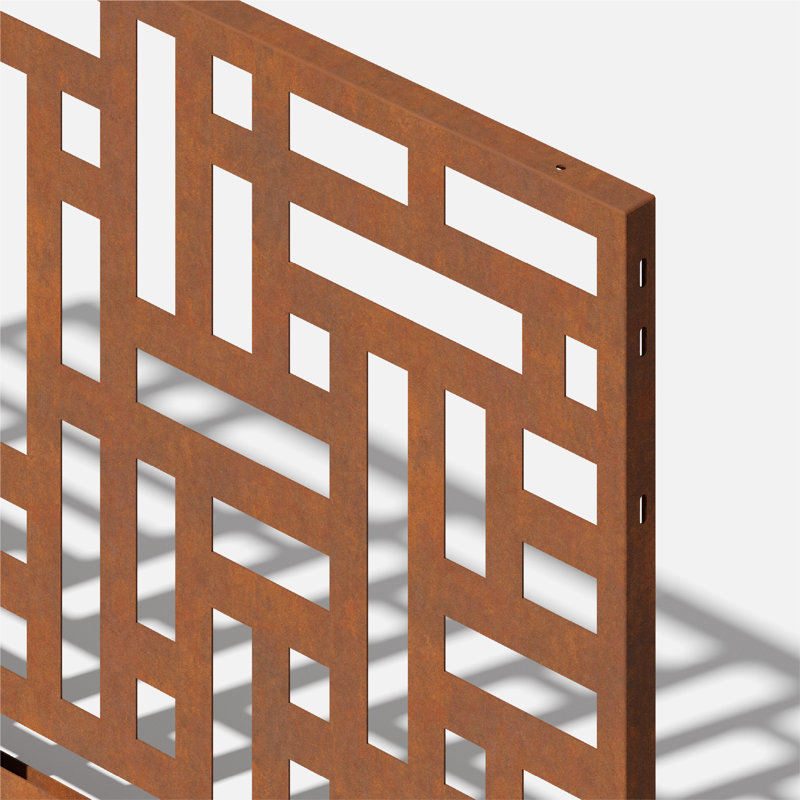 4 ft. H x 2 ft. W Screen Series Blocks Fence Panel
