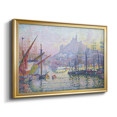 The Port of Marseille-Paul Signac-Framed Gallery Wrapped Canvas-1905