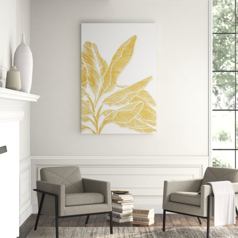 Golden Trees II Print by Guseul Park, Glass Coat, 60" H x 40" W 