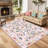 Area Rugs Washable Scalloped Butterfly Area Non-Slip,Mark Resistant,Collapsible,Accent Carpet for Living Room,Bedroom,Nursery,Dining Room,Office-99029293-99029288