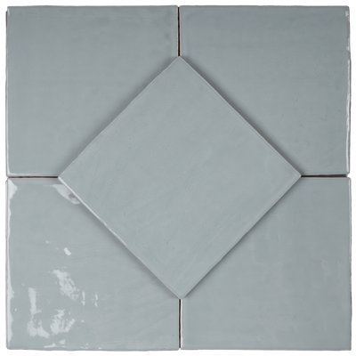 Carrelage mural carré en céramique polie 5,9 po x 5,9 po New Country